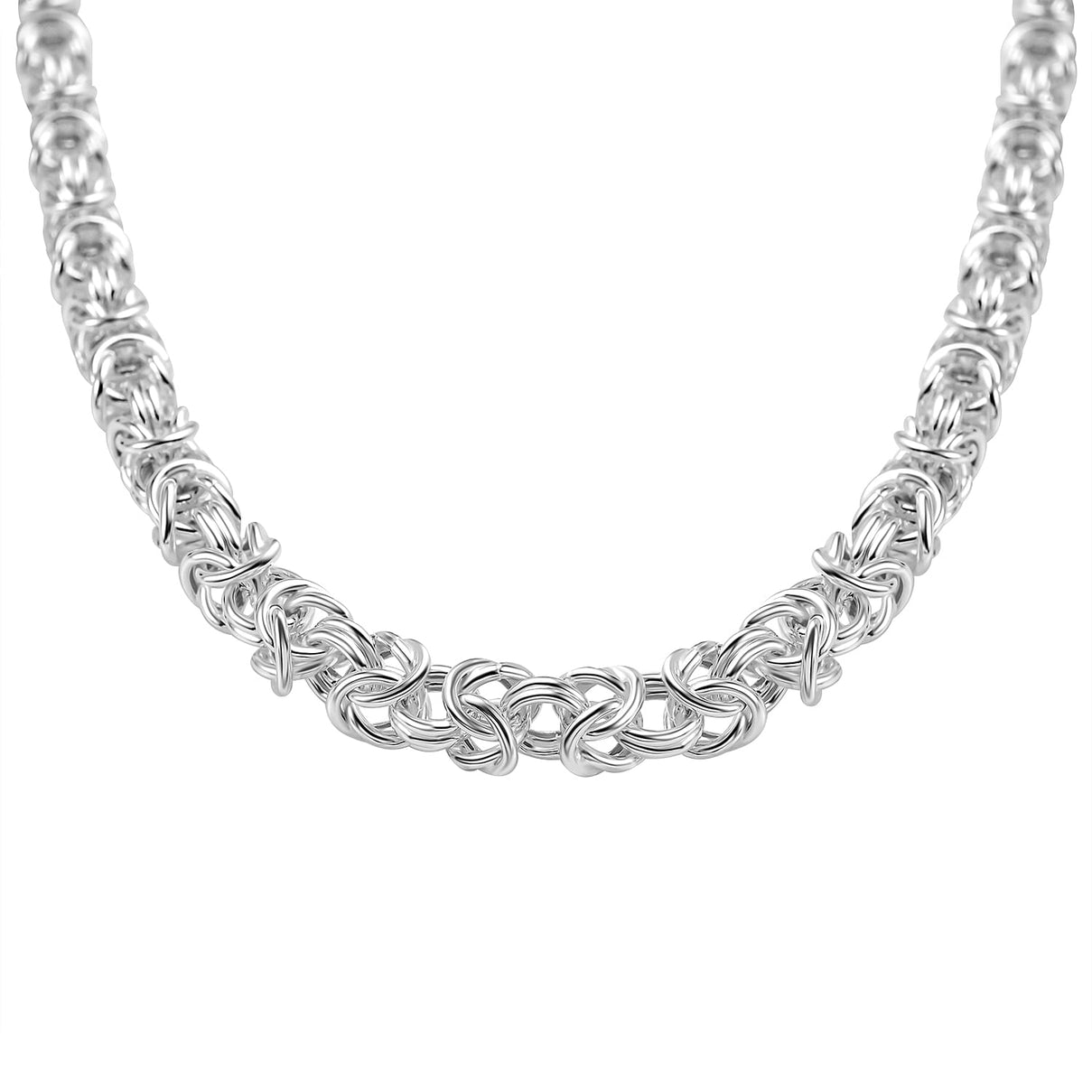 La Bella Byzantine Necklace in Sterling Silver (Size - 20), Silver Wt. 40.00 Gms 7760486 0
