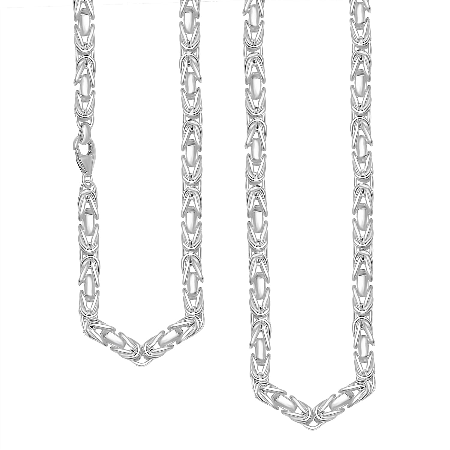 Ottoman Treasure - Sterling Silver Byzantine Solid Necklace (Size - 20) 7938630 0