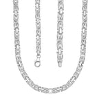 Ottoman Treasure - Sterling Silver Byzantine SOLID Necklace (Size - 20),  Silver Wt. 44.07 Gms