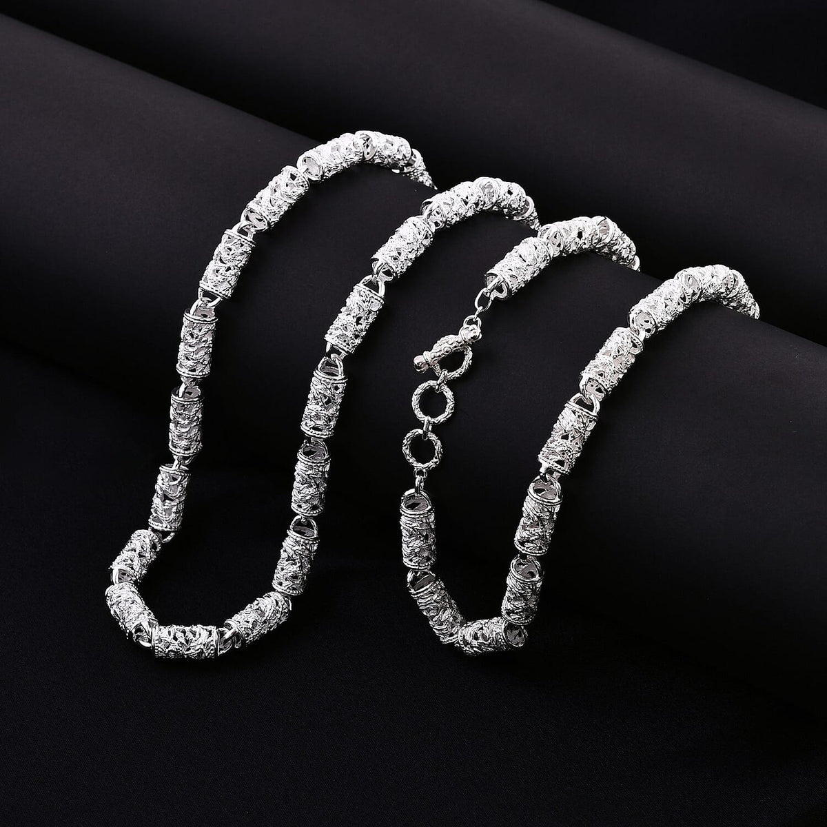 Royal Bali Collection - Sterling Silver Tibetan Lucky Prayer Wheel Necklace (Size - 20), Silver Wt. 54.00 Gms 7750579 2