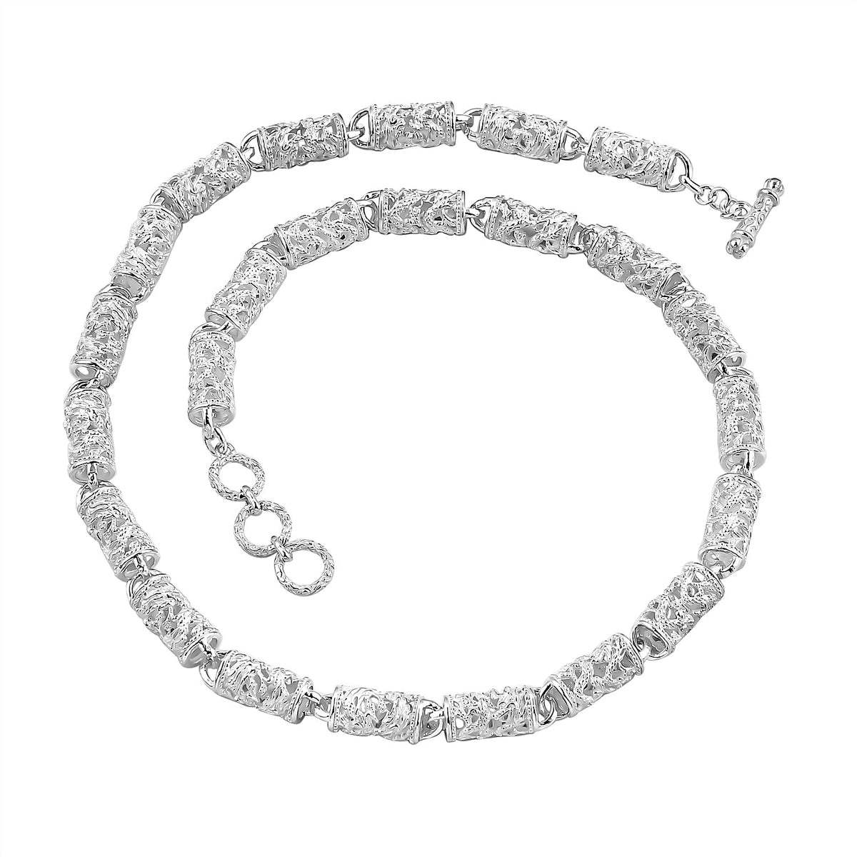 Royal Bali Collection - Sterling Silver Tibetan Lucky Prayer Wheel Necklace (Size - 20), Silver Wt. 54.00 Gms 7750579 5