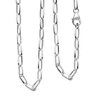 Sterling Silver Paperclip Necklace (Size - 20), Silver Wt. 7.10 Gms.