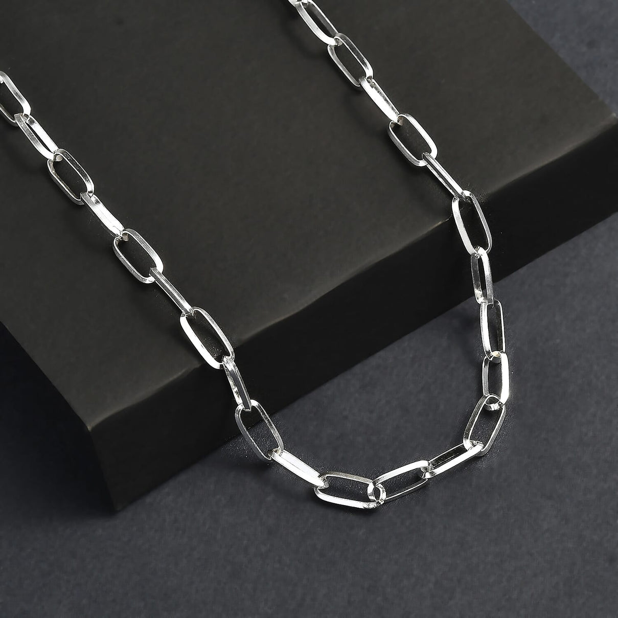 Sterling Silver Paperclip Necklace (Size - 20), Silver Wt. 7.10 Gms. 8082972 4