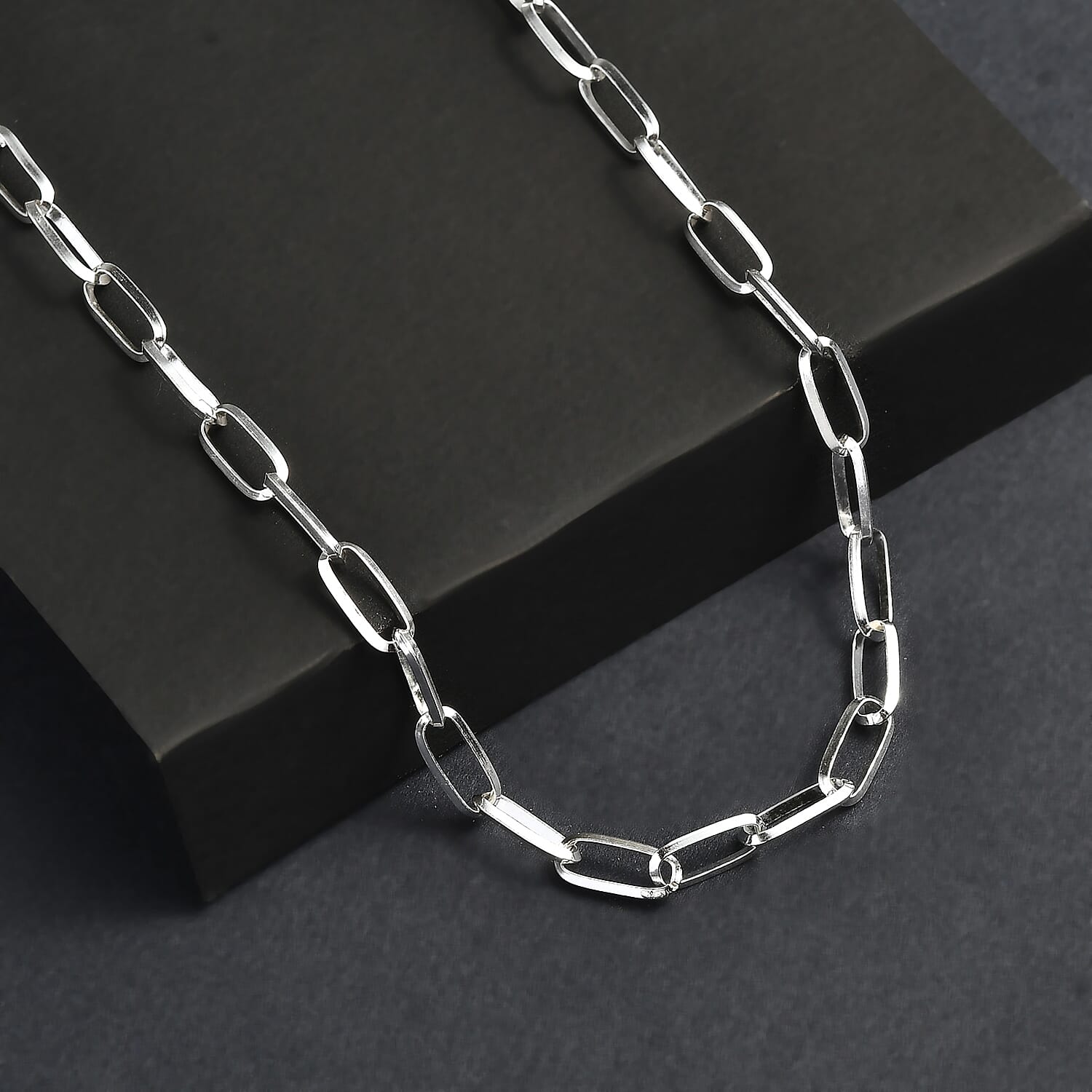 Sterling Silver Paperclip Necklace (Size - 20), Silver Wt. 7.10 Gms. 8082972 4