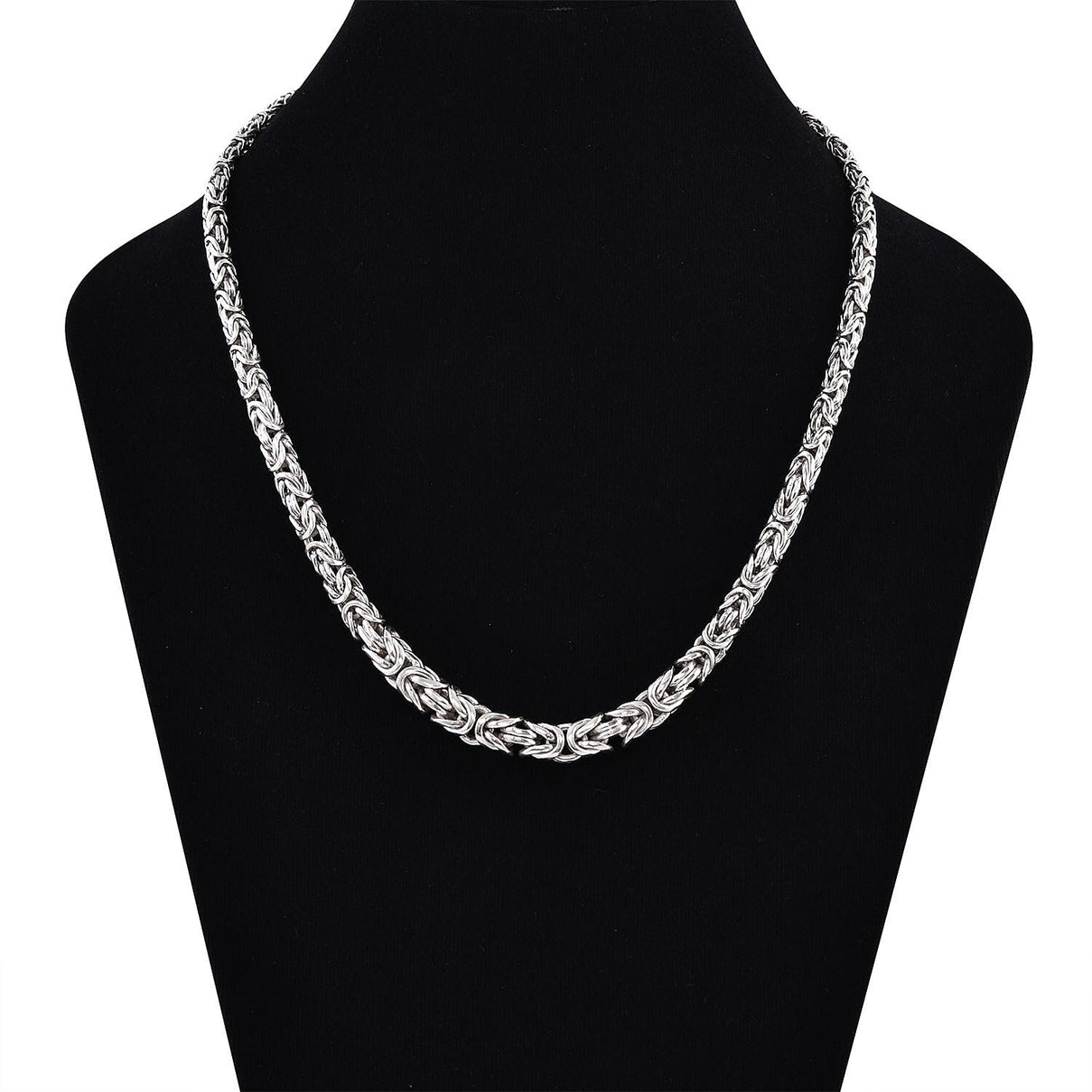 Sterling Silver Byzantine Necklace (Size - 20), Silver Wt. 73.45 Gms 7619598 3