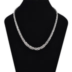 Royal Bali Collection- Sterling Silver Byzantine Necklace (Size - 20), Silver Wt. 73.45 Gms