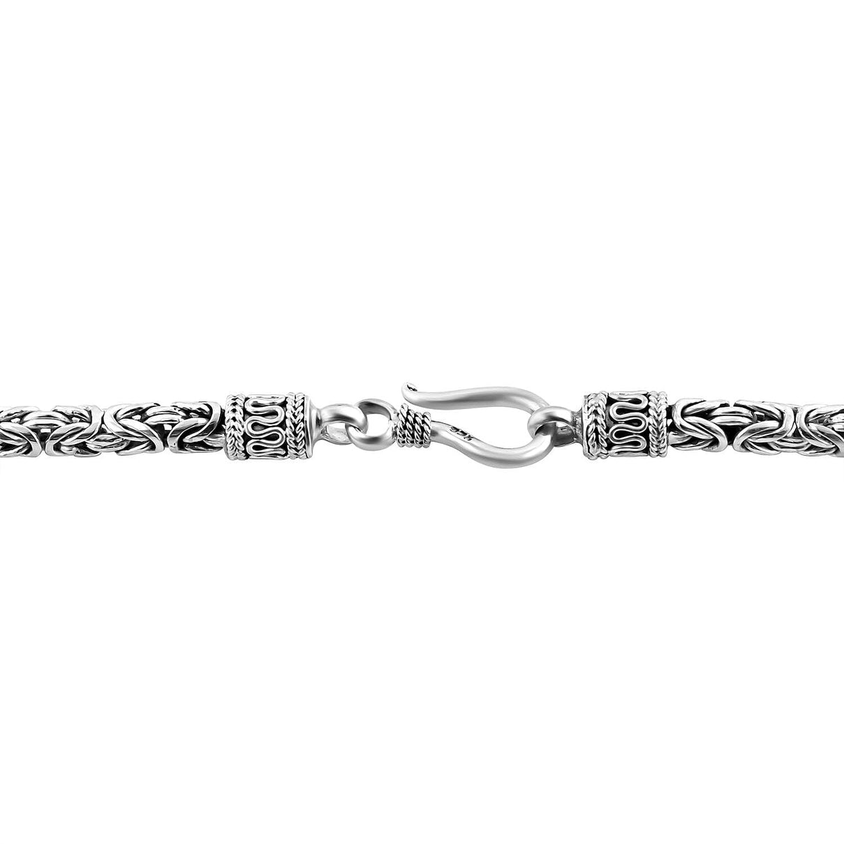 Sterling Silver Byzantine Necklace (Size - 20), Silver Wt. 73.45 Gms 7619598 6