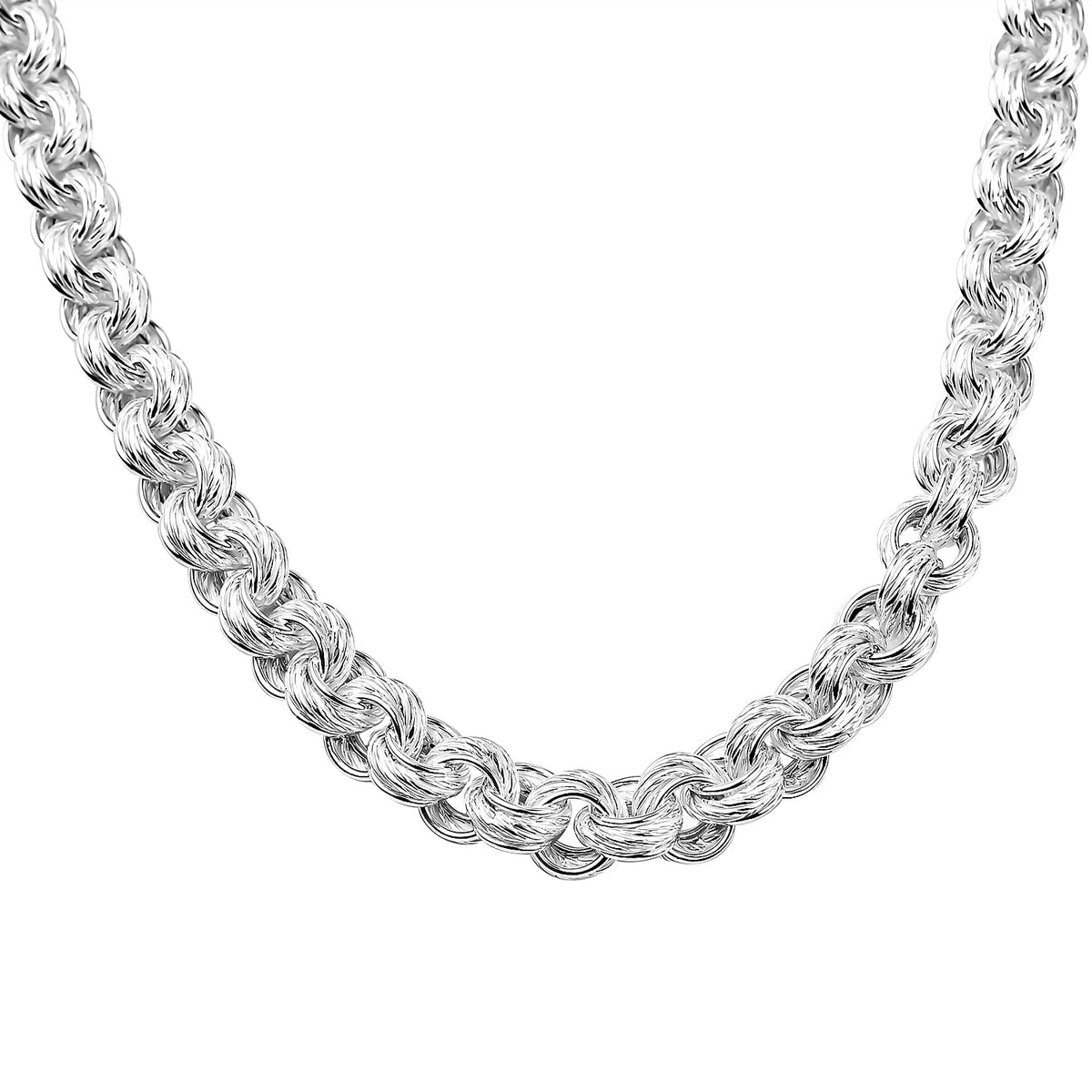 Sterling Silver Link Rope Necklace (Size - 20),  Silver Wt. 75 Gms 7760499 0