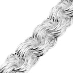 La Bella One Time Deal- Sterling Silver Link Rope Necklace (Size - 20), Silver Wt. 81.60 Gms