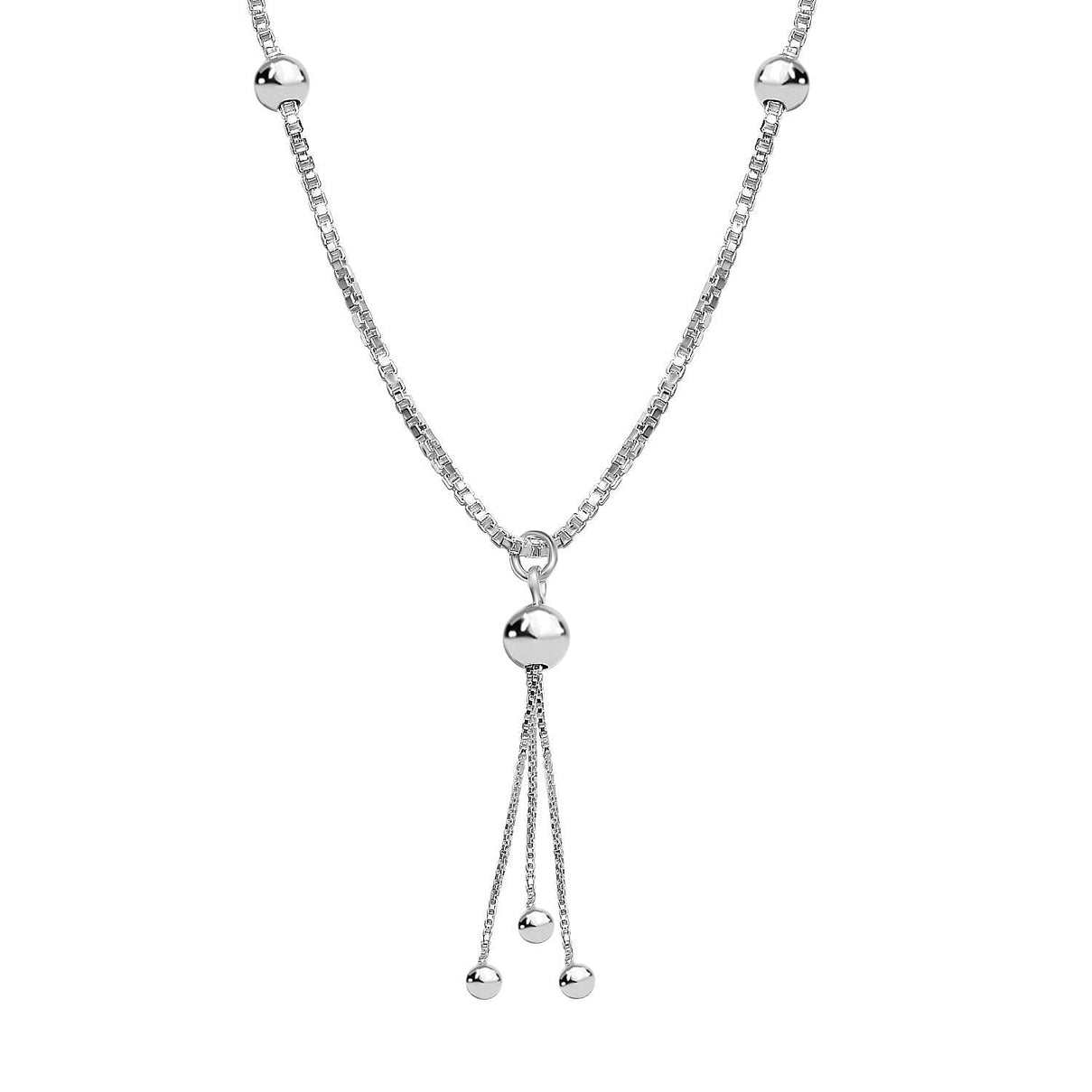 Vicenza Find- Sterling Silver Necklace (Size - 20) 7897165 0