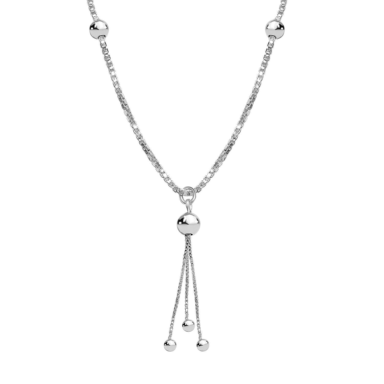 Vicenza Find- Sterling Silver Necklace (Size - 20) 7897165 0