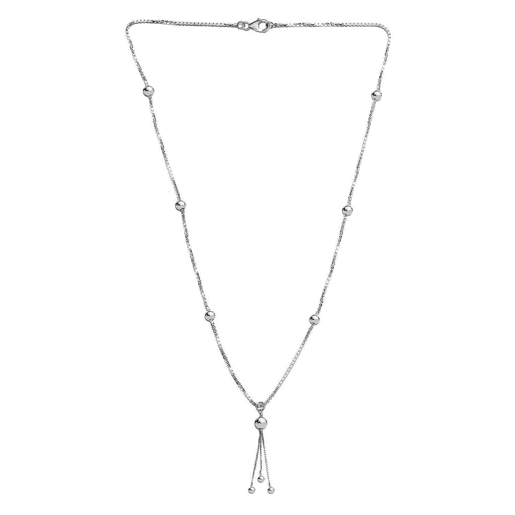 Vicenza Find- Sterling Silver Necklace (Size - 20),  Silver Wt. 9.01 Gms