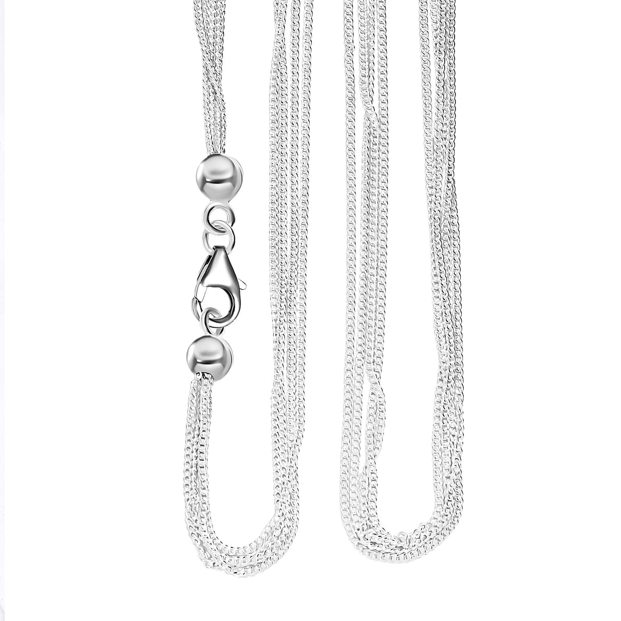 Sterling Silver Necklace (Size - 20) 8178263 0