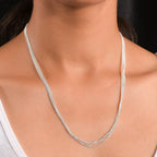 Sterling Silver Necklace (Size - 20)