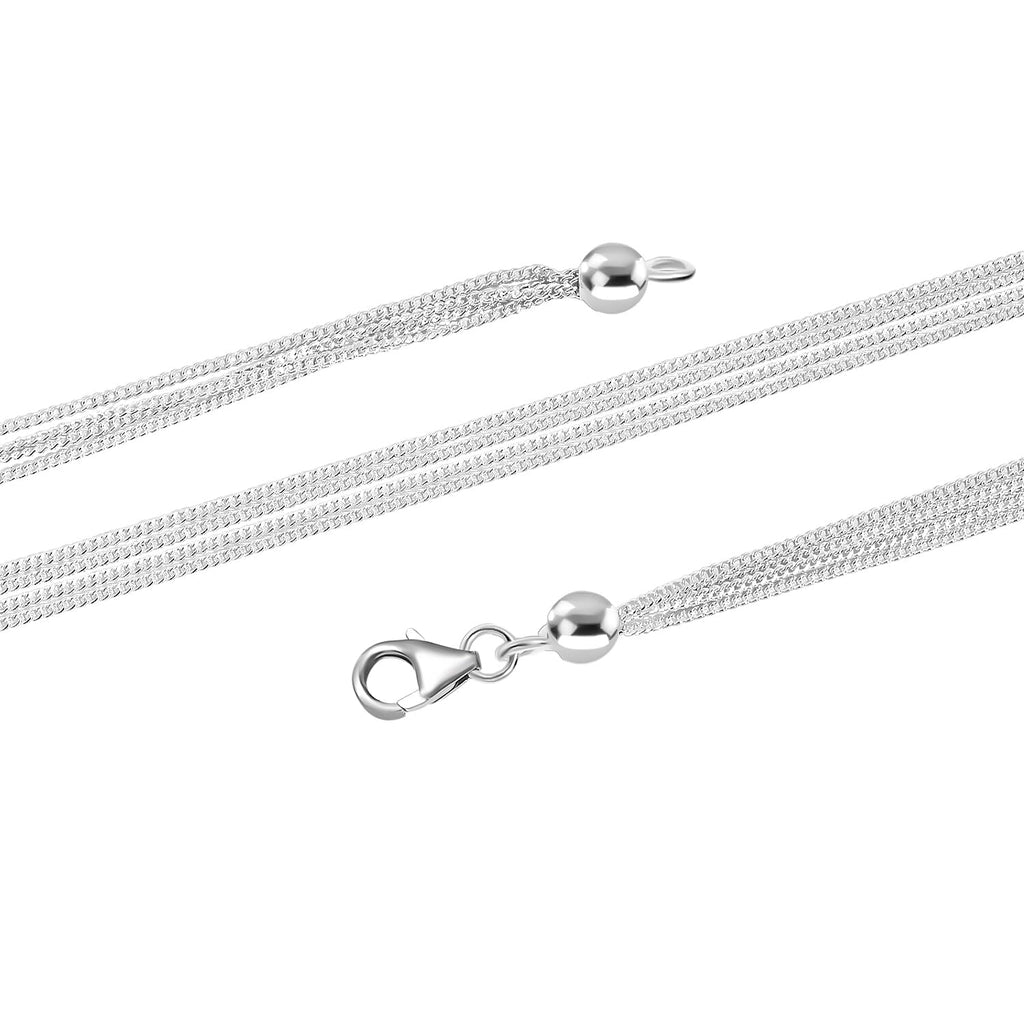 Sterling Silver Necklace (Size - 20)