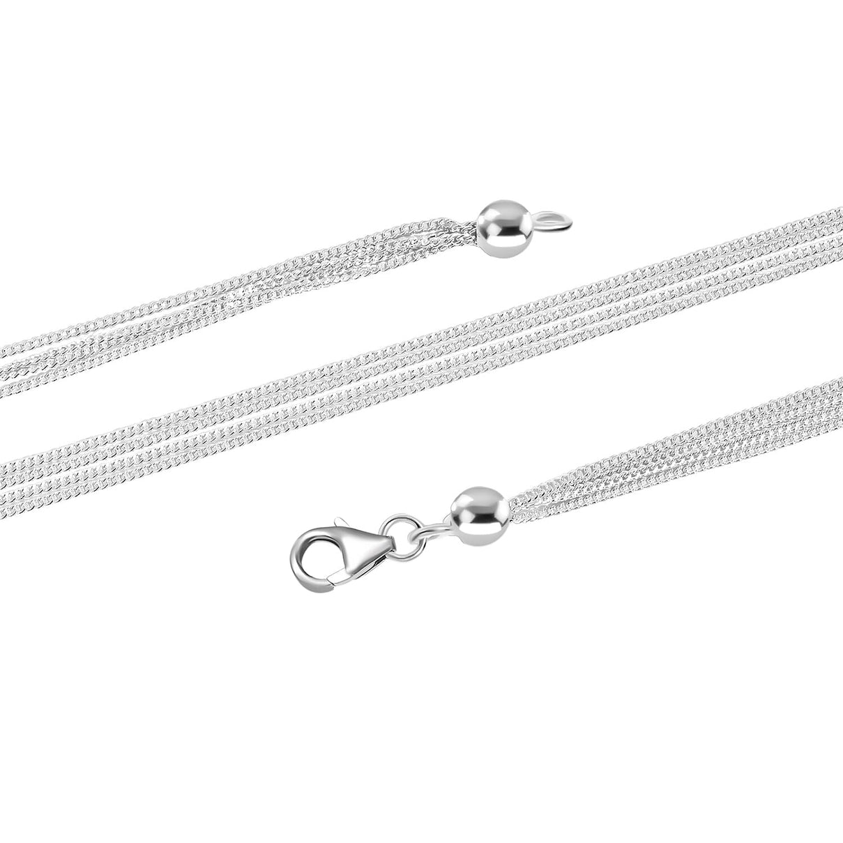 Sterling Silver Necklace (Size - 20) 8178263 3