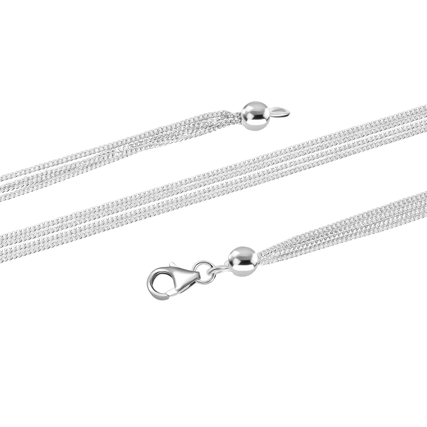 Sterling Silver Necklace (Size - 20) 8178263 3