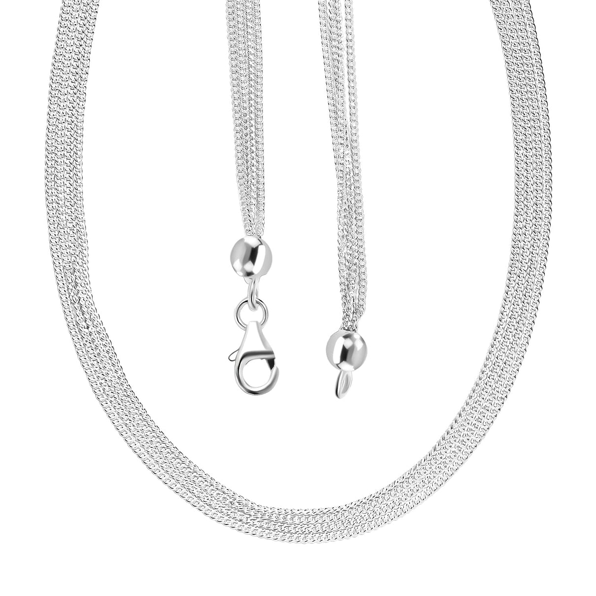 Sterling Silver Necklace (Size - 20) 8178263 5