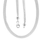 Sterling Silver Necklace (Size - 20)