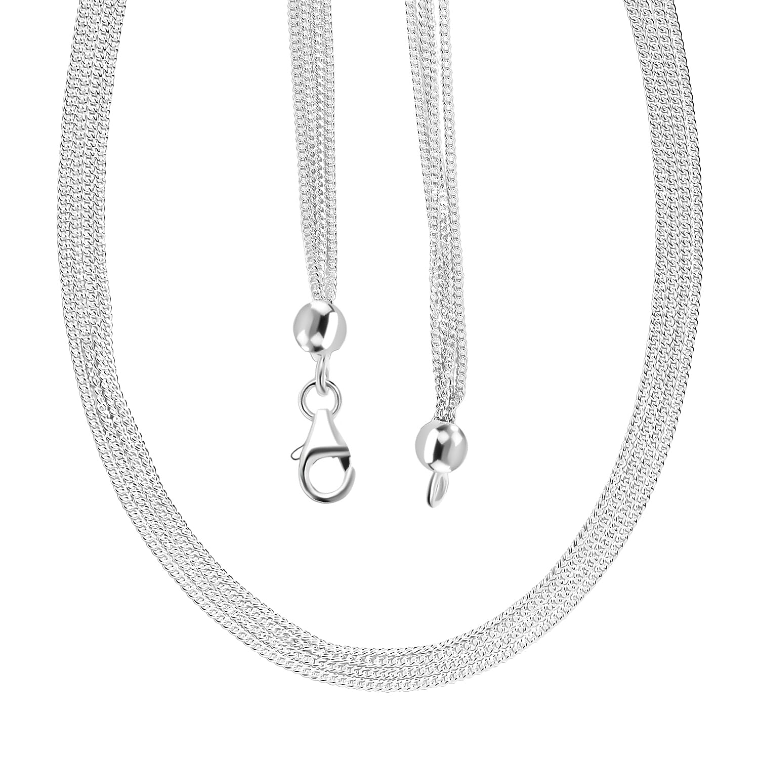 Sterling Silver Necklace (Size - 20) 8178263 5