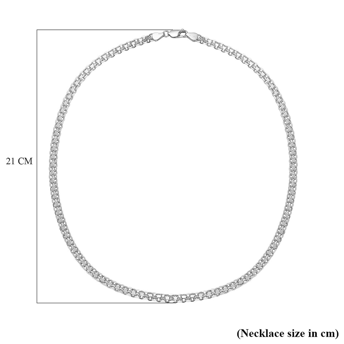 Vicenza Closeout - Yellow Gold Overay Sterling Silver Bismark Necklace (Size - 20). 7725096 4