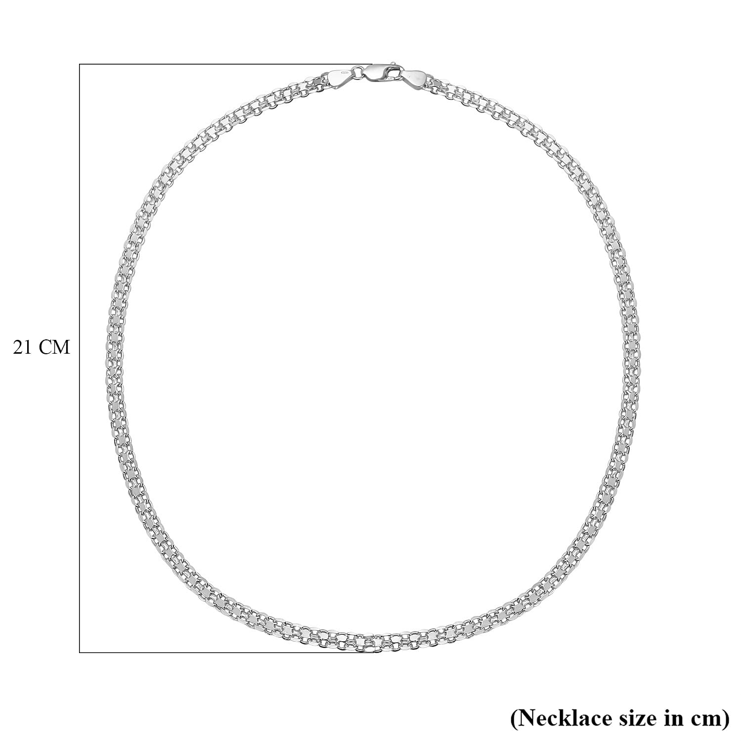 Vicenza Closeout - Yellow Gold Overay Sterling Silver Bismark Necklace (Size - 20). 7725096 4