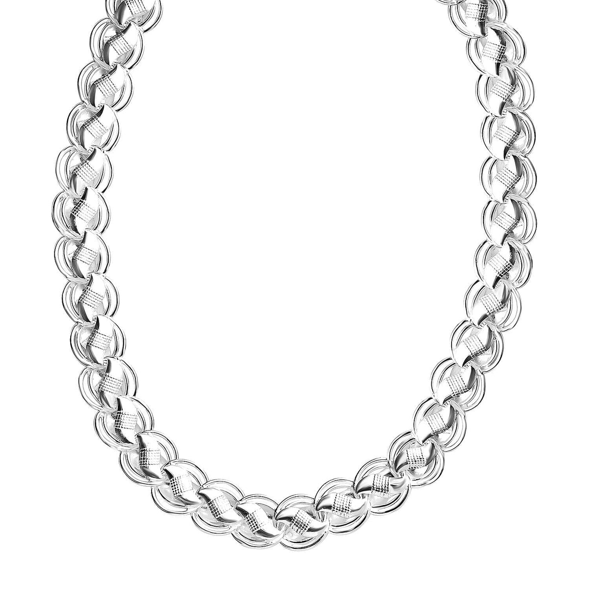 Sterling Silver Necklace (Size - 20) with Lobster Clasp Silver Wt. 45.52 Gms. 8083014 0