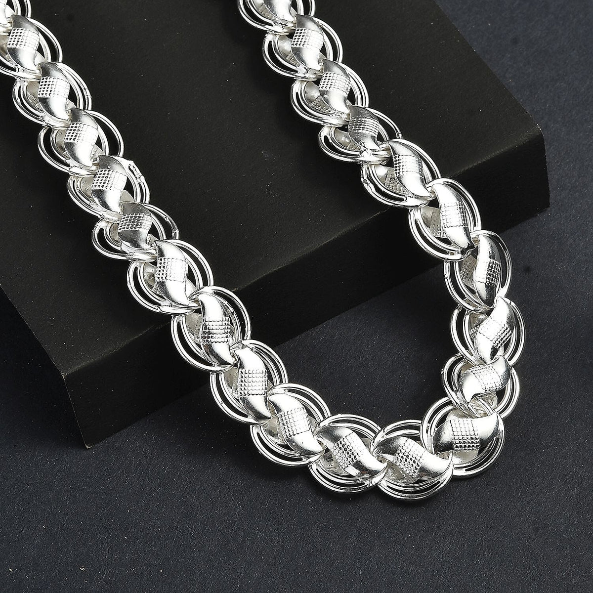 Sterling Silver Necklace (Size - 20) with Lobster Clasp Silver Wt. 45.52 Gms. 8083014 3