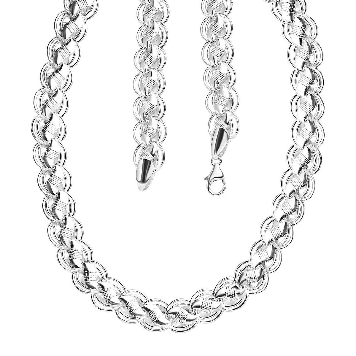Sterling Silver Necklace (Size - 20) with Lobster Clasp Silver Wt. 45.52 Gms. 8083014 4