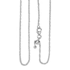 Sterling Silver Prince Of Wales Slider Necklace (Size 20)