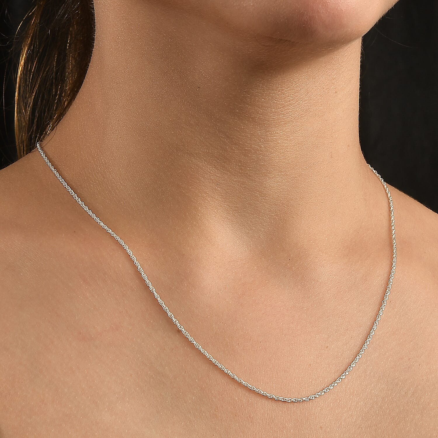 Sterling Silver Prince Of Wales Slider Necklace (Size 20) 8104220 5
