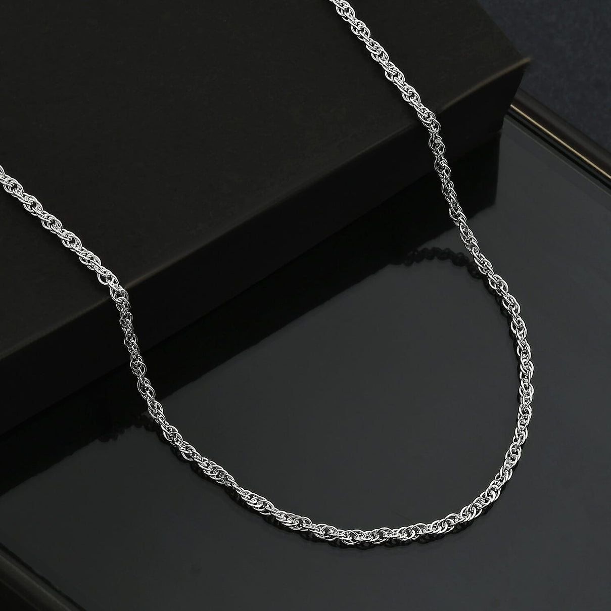 Sterling Silver Prince Of Wales Slider Necklace (Size 20) 8104220 9