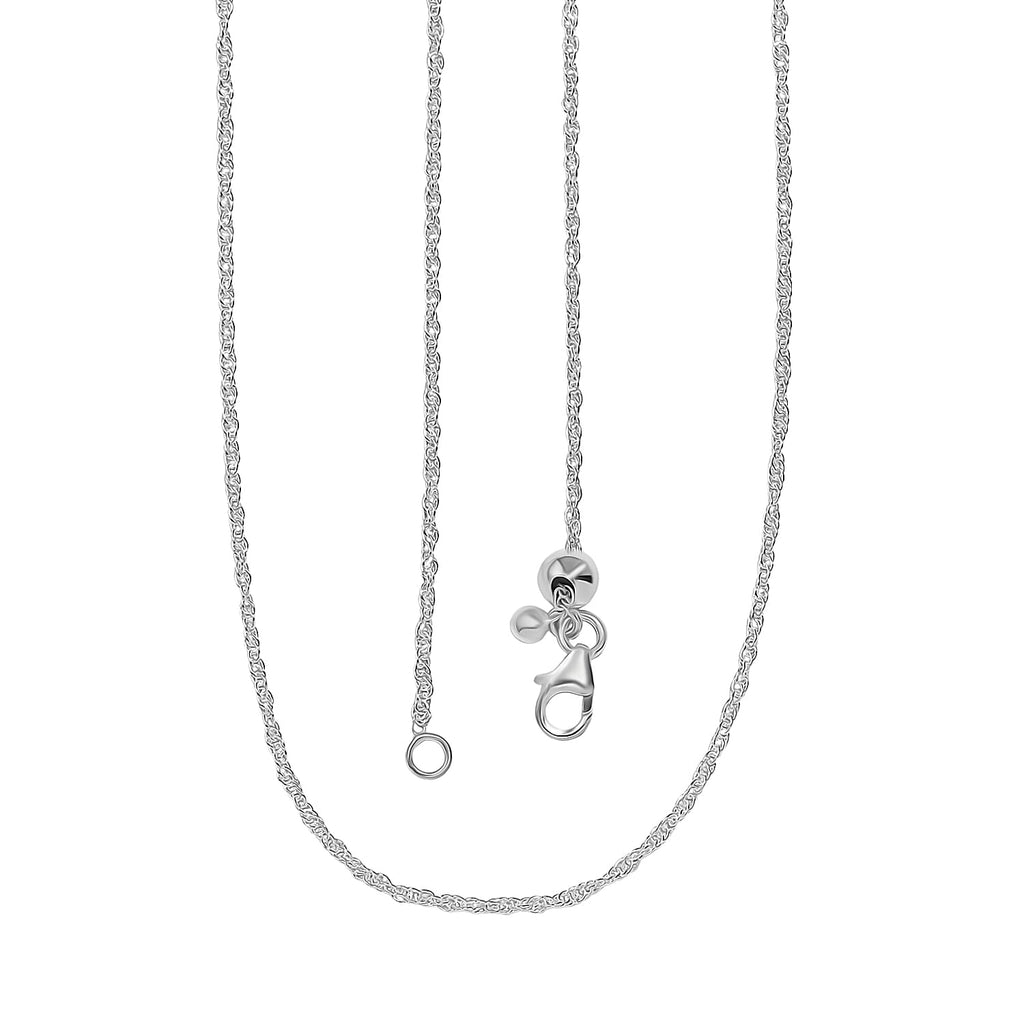Sterling Silver Prince Of Wales Slider Necklace (Size 20)
