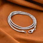 Sterling Silver Necklace (Size - 24),  Silver Wt. 15.99 Gms