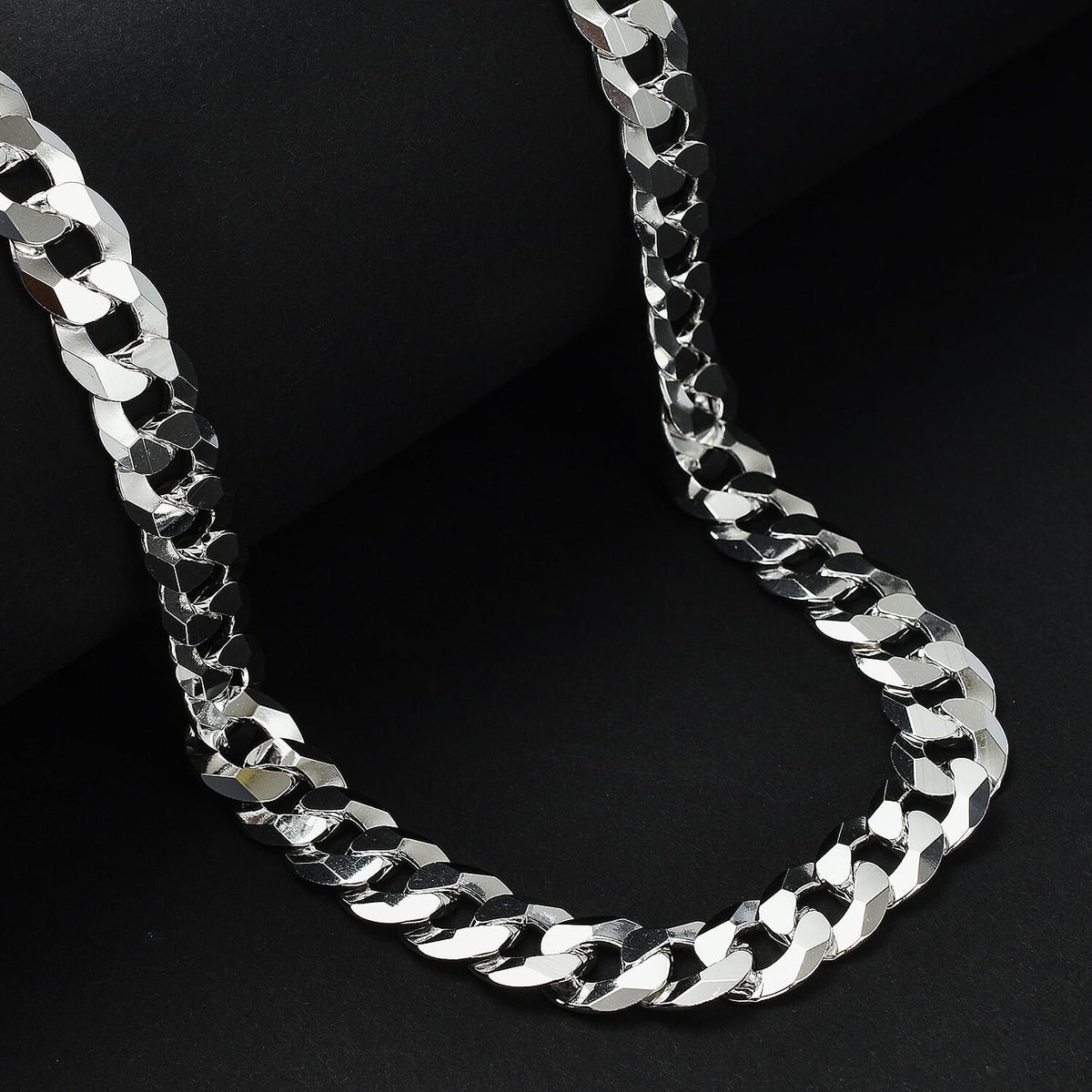 Italian Fine Jewllery - Sterling Silver Curb Necklace (Size - 22), Silver Wt. 72.00 Gms 7566598 1