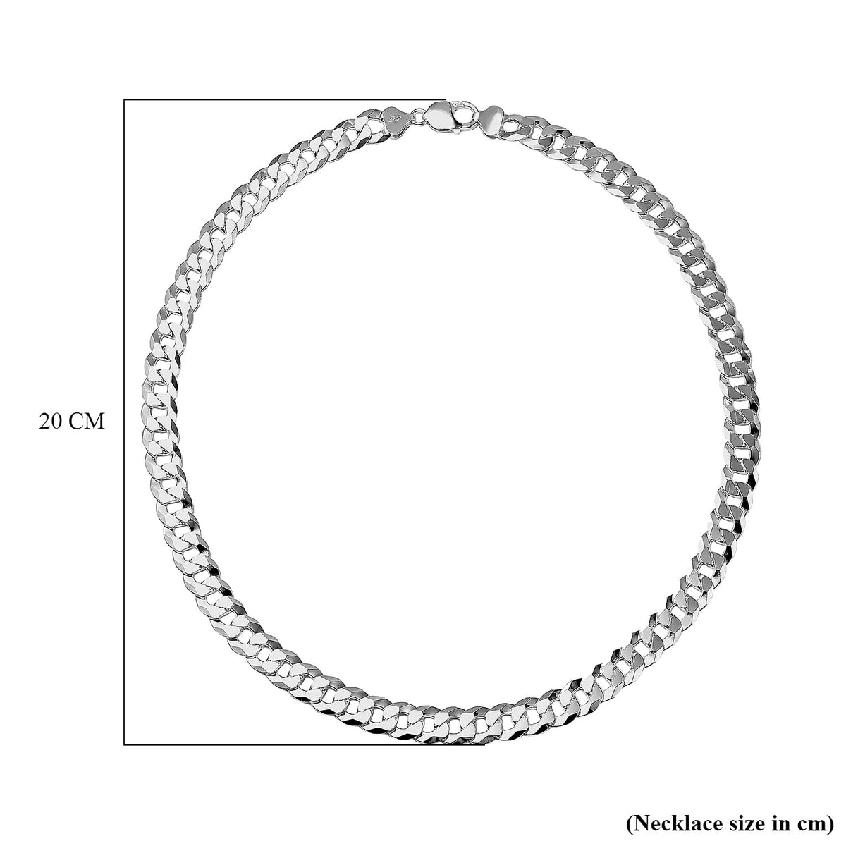 Italian Fine Jewllery - Sterling Silver Curb Necklace (Size - 22), Silver Wt. 72.00 Gms 7566598 5