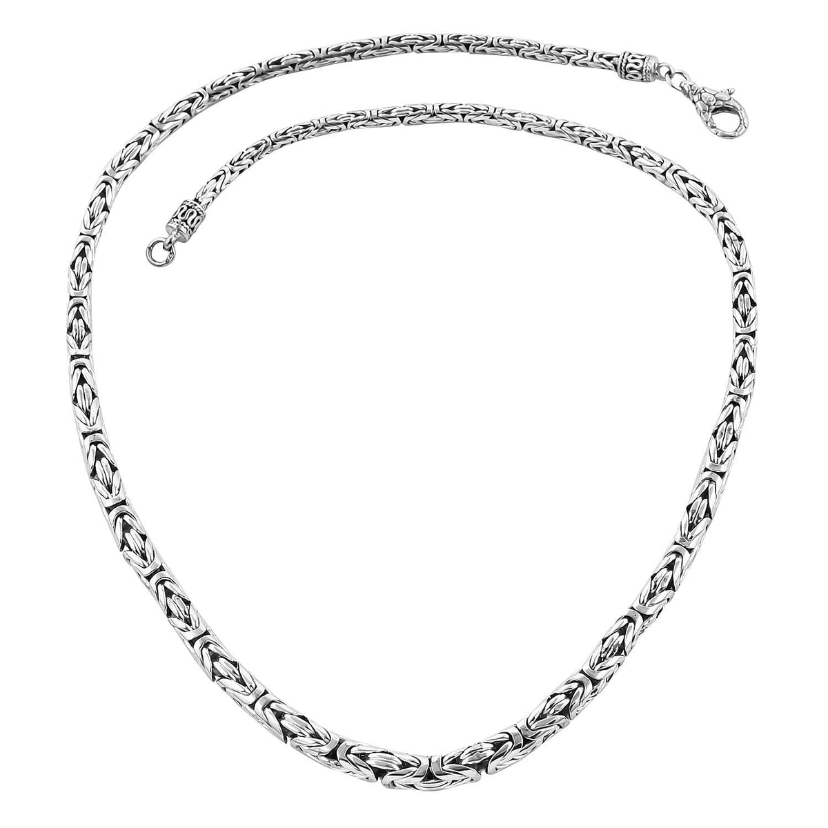 Royal Bali Collection - First Time Ever Heaviest Borobudur Sterling Silver Necklace (Size - 24) 7750562 0