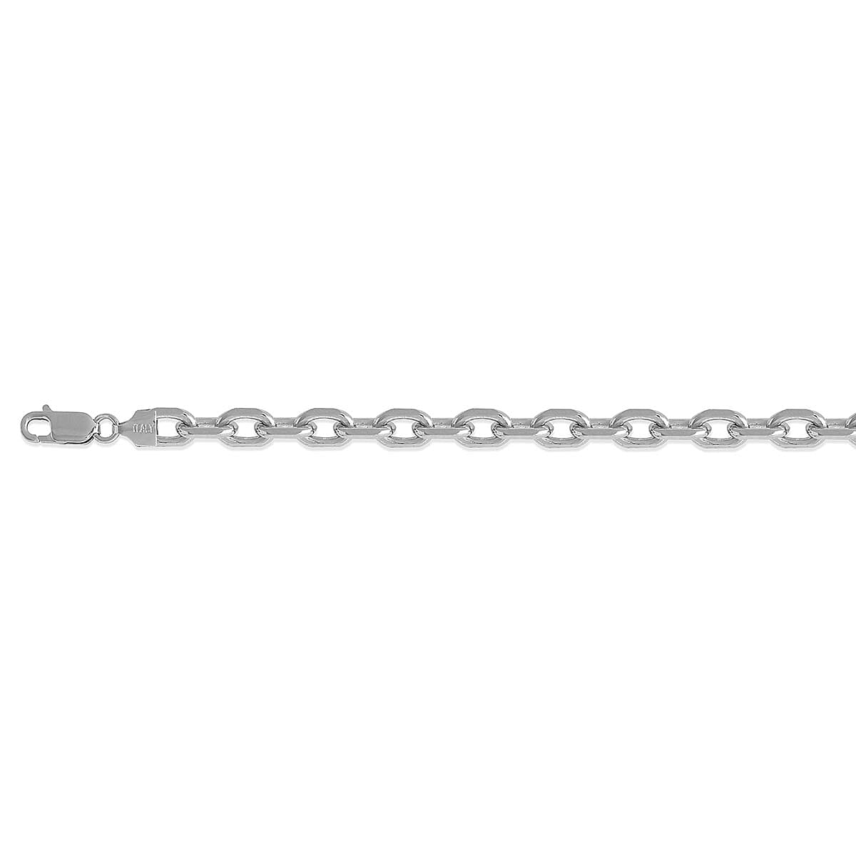 Italian Made Cable Necklace (Size - 24) with Lobster Clasp in Yellow Gold Plated Sterling Silver, Silver Wt. 46.70 Gms