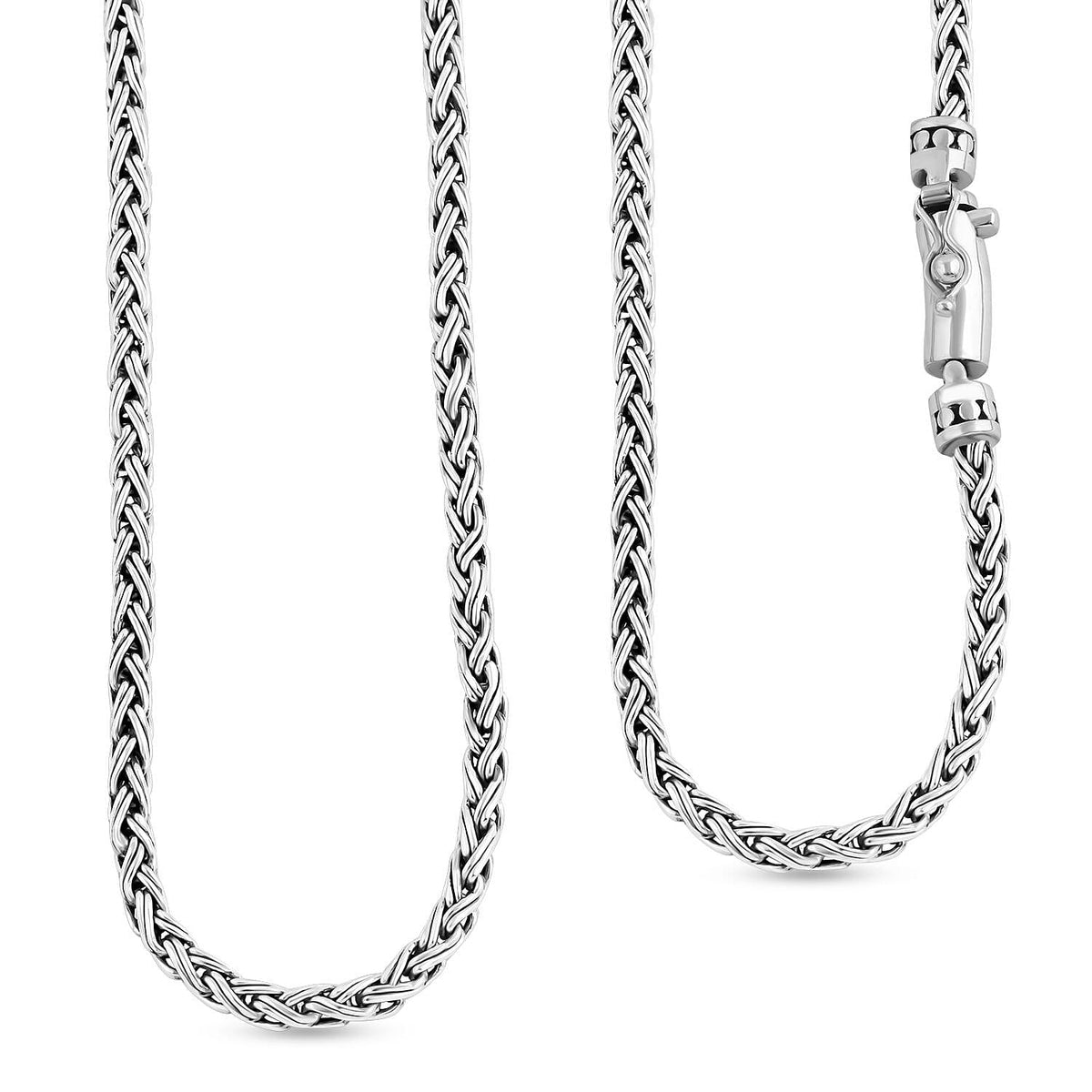 Sterling Silver Braided Necklace (Size - 30),  Silver Wt. 20.90 Gms 7620950 0