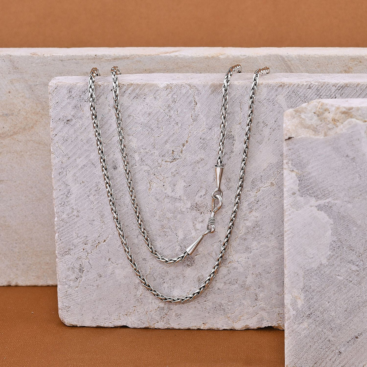 Sterling Silver Braided Necklace (Size - 30),  Silver Wt. 20.90 Gms 7620950 2