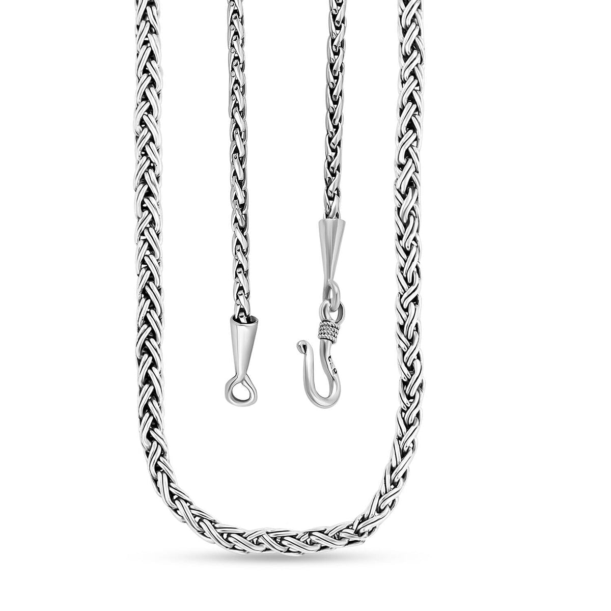 Sterling Silver Braided Necklace (Size - 30),  Silver Wt. 20.90 Gms 7620950 6