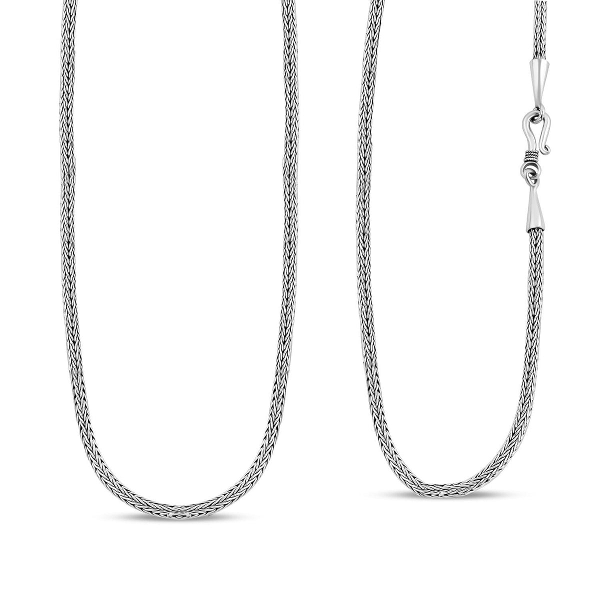 Sterling Silver Tulang Naga Necklace (Size - 30),  Silver Wt. 23.50 Gms 7620947 0