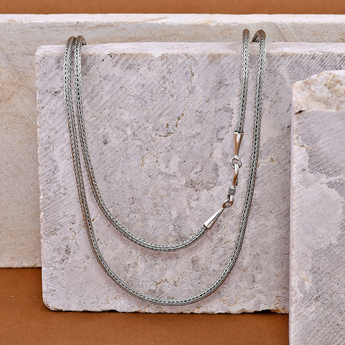 Sterling Silver Tulang Naga Necklace (Size - 30),  Silver Wt. 23.50 Gms 7620947 3