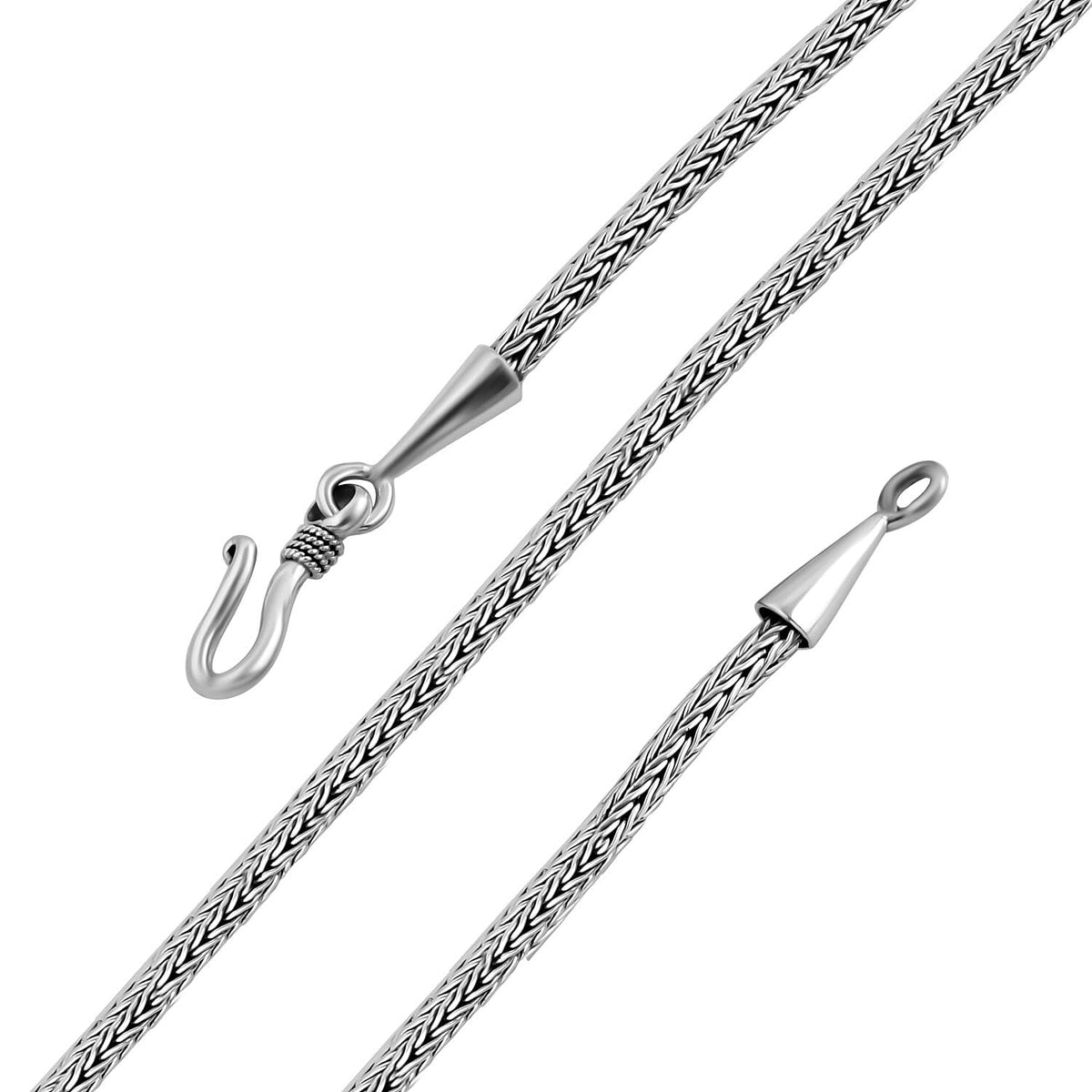 Sterling Silver Tulang Naga Necklace (Size - 30),  Silver Wt. 23.50 Gms 7620947 7