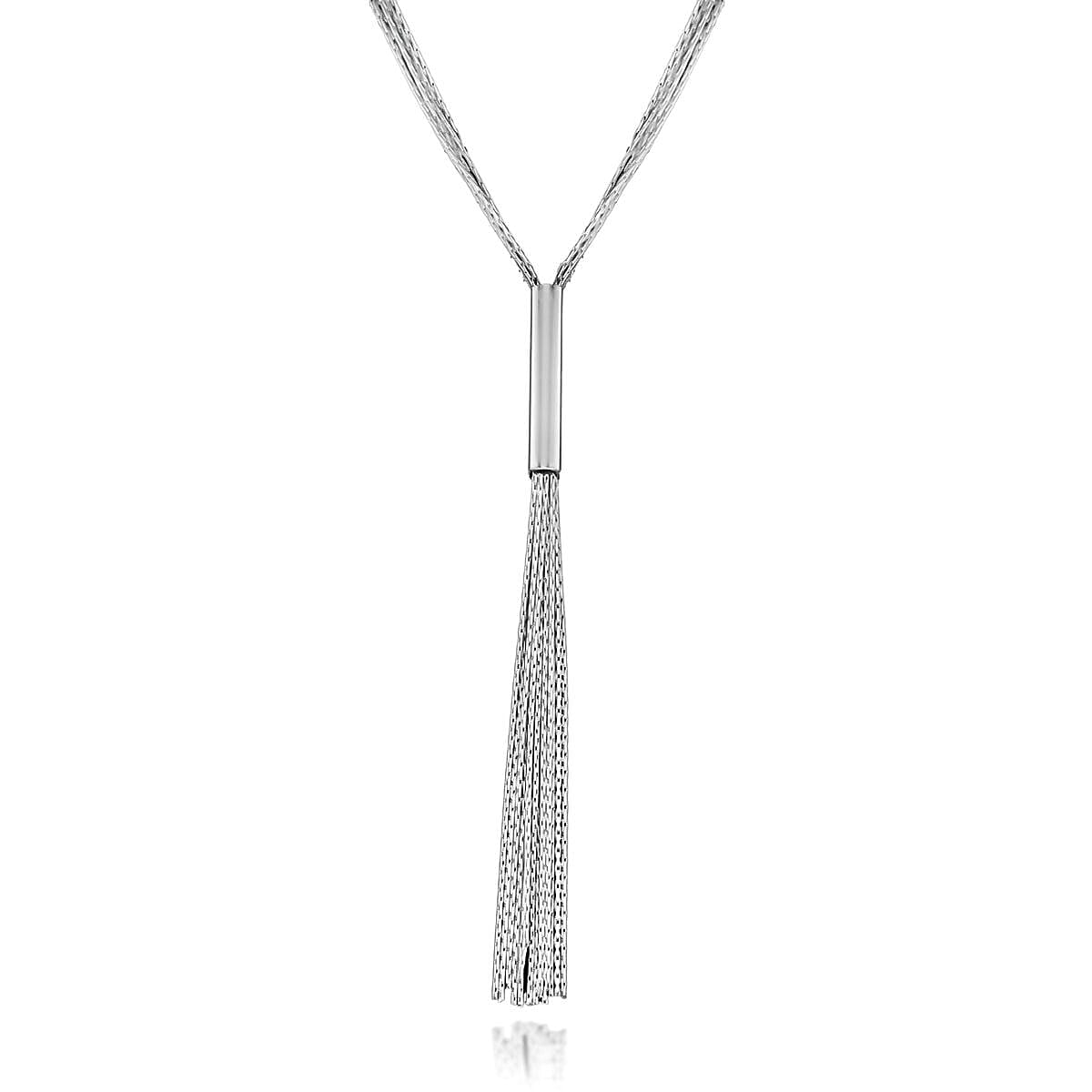 Sterling Silver Strand Tassel Necklace 18 Inch 7317645 0