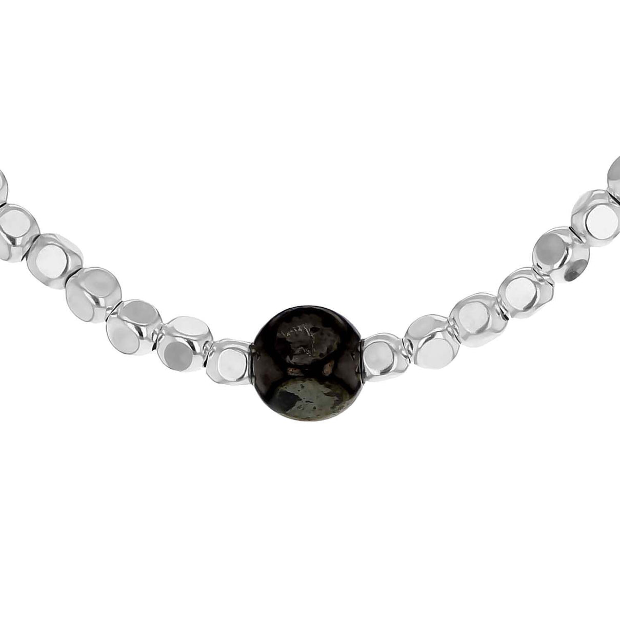 Sterling Silver 6.5mm x 6.5mm Black Rounded Cube Necklace 18 Inch 7317636 0