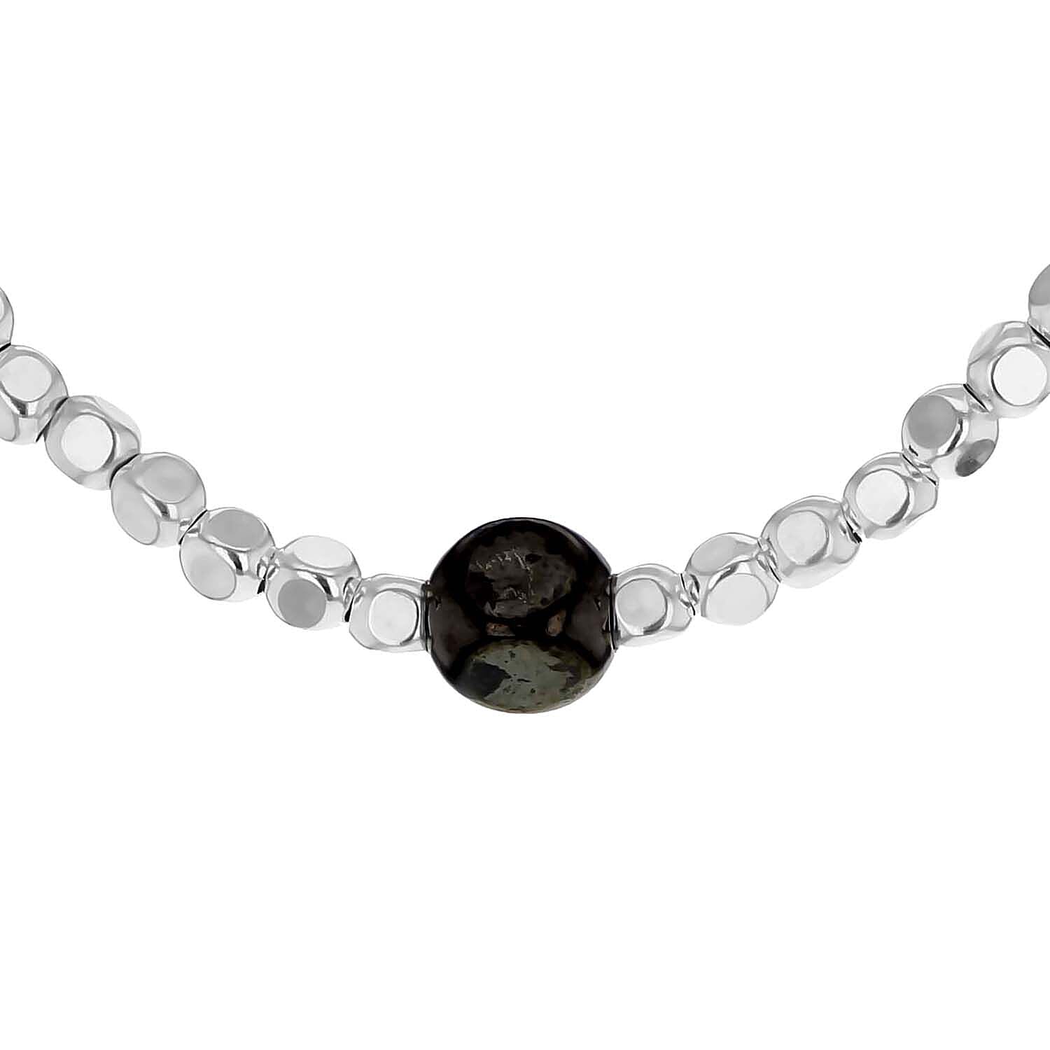 Sterling Silver 6.5mm x 6.5mm Black Rounded Cube Necklace 18 Inch 7317636 0