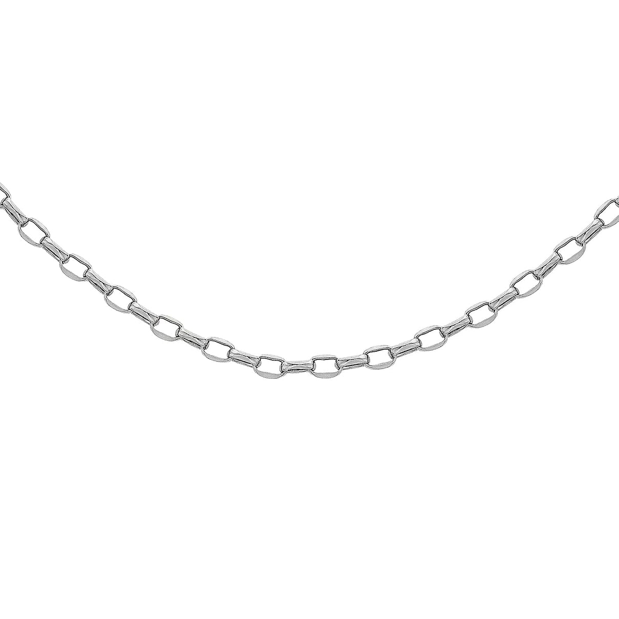 Sterling Silver Oval Belcher Chain 16 Inch 7607381 7