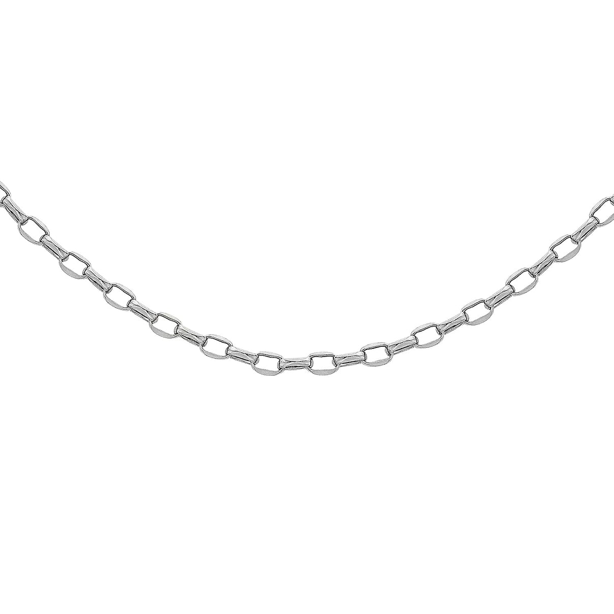 Sterling Silver Oval Belcher Chain 20 Inch 7607383 6