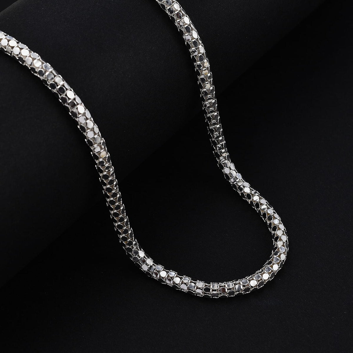 Sterling Silver Oversized Popcorn Necklace (Size - 22), Silver Wt. 21.59 Gms 7385755 1